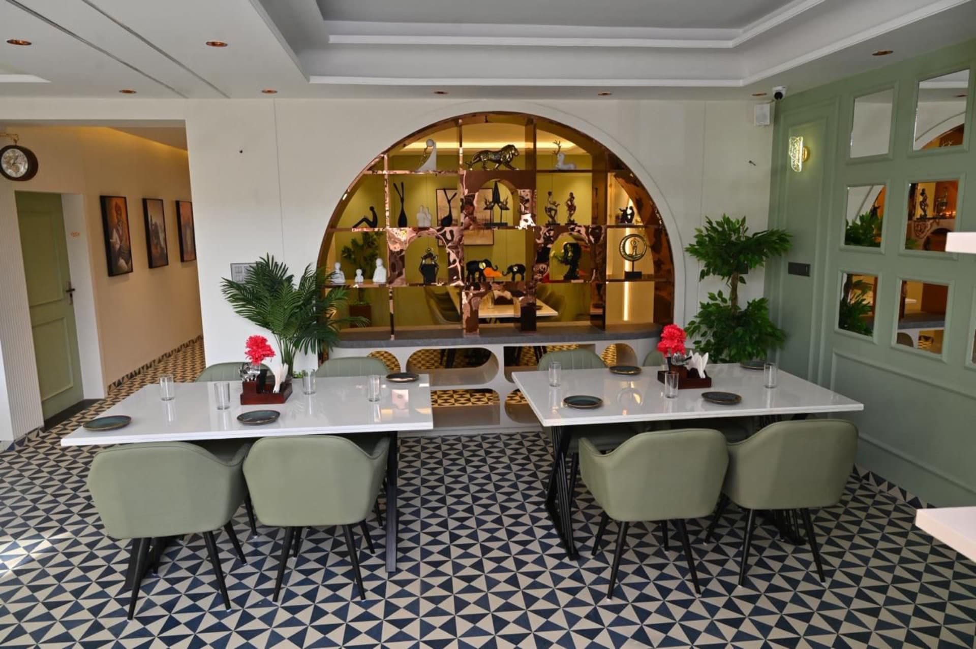 Main dining area at Mangalam Hotel NH52